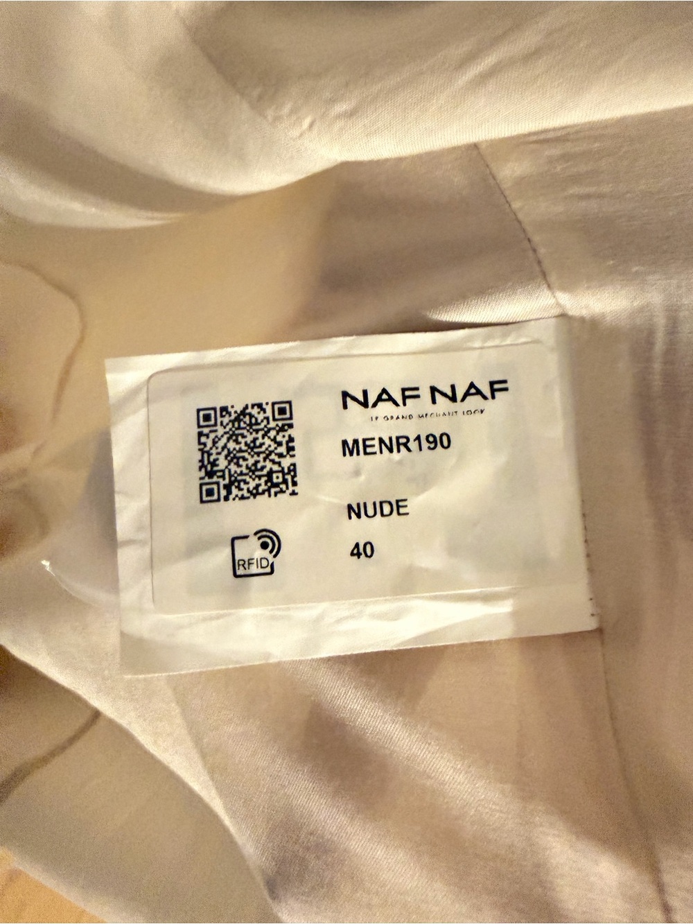 NAF NAF Nude Blush Pleated Maxi Dress NWT Size 40 / US 8-10 - Picture 8 of 11